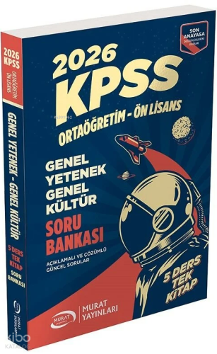 Murat Yayınları 2026 KPSS Lise Ortaöğretim Ön Lisans Soru Bankası 5 De