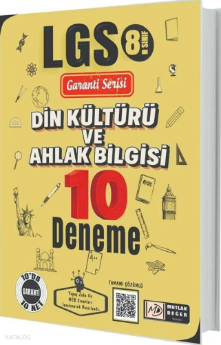 Mutlak Değer 8. Sınıf LGS Din Kültürü ve Ahlak Bilgisi 10 Deneme Çözüm