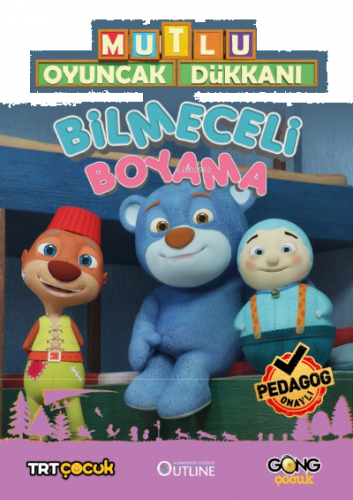 Mutlu Oyuncak Dükkanı Bilmeceli Boyama Kitabı