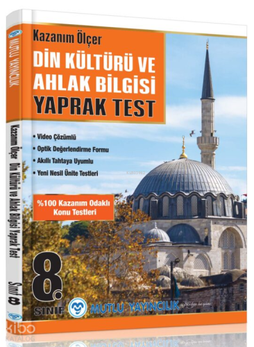 Mutlu Yayıncılık 8.Sınıf Kazanım Ölçer Yaprak Test Din Kültürü Ve Ahla