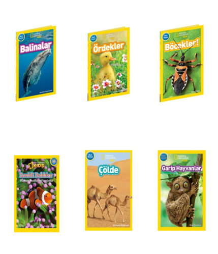 National Geographic Kids Okul Öncesi Serisi 6 Kitap