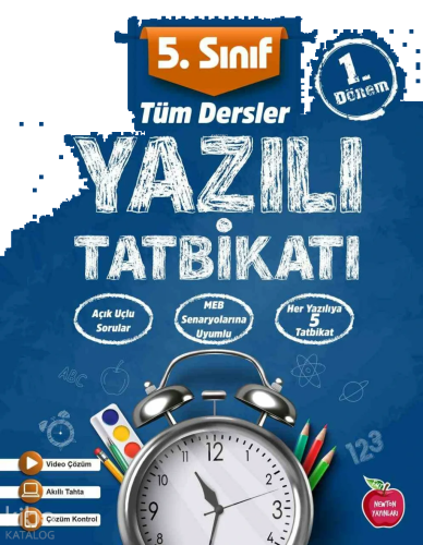 Newton Yayınları 5.Sınıf Yazılı Tatbikatı 1.Dönem Tüm Dersler