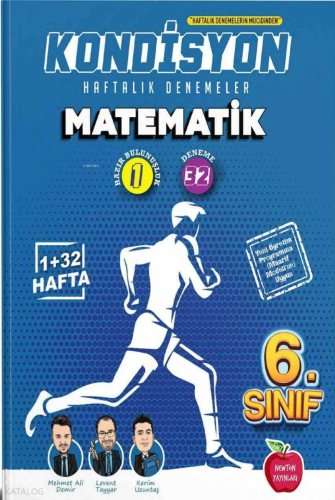 Newton Yayınları 6. Sınıf Kondisyon Haftalık Kazanım Denemeleri 33 Hafta --Matematik