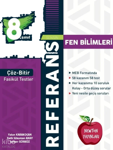 Newton Yayınları 8. Sınıf Fen Bilimleri Referans Çöz Bitir Fasikül Testler