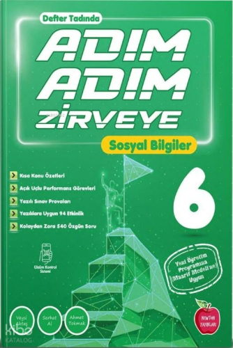 Newton Yayınları Adım Adım Zirveye 6. Sınıf Sosyal Bilgiler (Defter Tadında, Video Çözümlü)