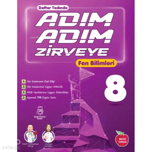 Newton Yayınları Adım Adım Zirveye 8. Sınıf Fen Bilimleri (Defter Tadında, Video Çözümlü)