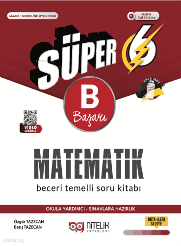 Nitelik 6. Sınıf Matematik (B) Beceri Temelli Soru Kitabı