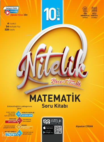 Nitelik Yayınları 10. Sınıf Beceri Temelli Matematik Soru Kitabı