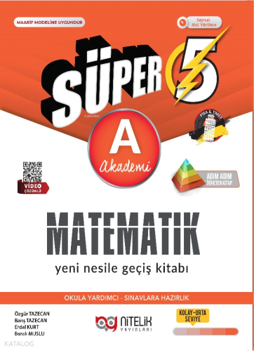 Nitelik Yayınları 5. Sınıf Süper Matematik A Yeni Nesile Geçiş Kitabı