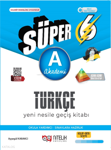 Nitelik Yayınları 6. Sınıf Süper Türkçe A Yeni Nesil Geçiş Kitabı