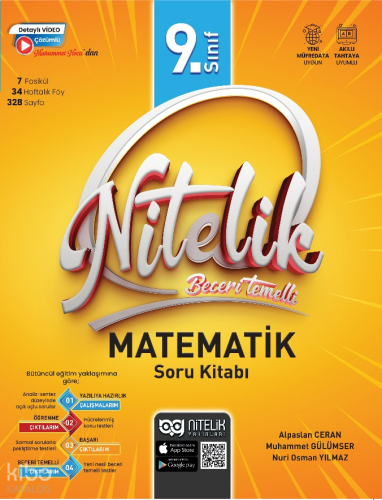 Nitelik Yayınları 9. Sınıf Beceri Temelli Matematik Soru Kitabı