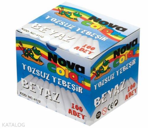Nova Color 100lü Tebeşir Beyaz Nc4112