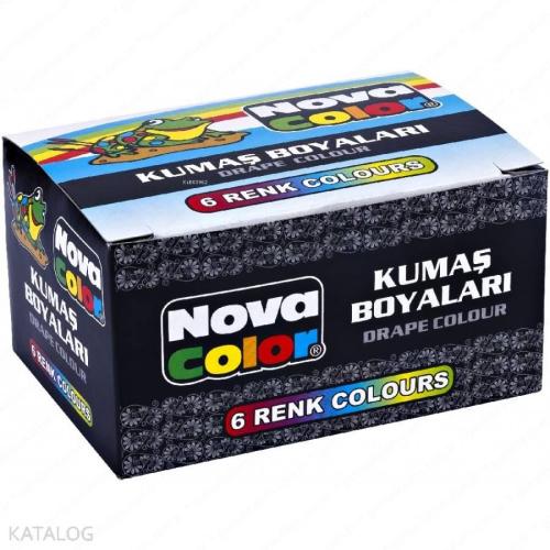 Nova Color Nc-188 Kumaş Boyası Şişe 6`lı Takım