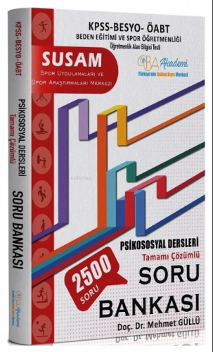 ÖABT Beden Eğitimi SUSAM Psikososyal Dersleri Soru Bankası Çözümlü