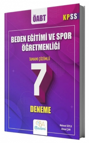 ÖABT Beden Eğitimi ve Spor Öğretmenliği 7 Deneme Çözümlü