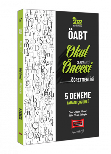 ÖABT Class Okul Öncesi Öğretmenliği ; Tamamı Çözümlü 5 Deneme