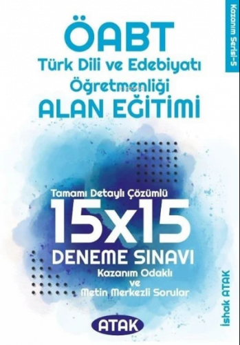 ÖABT Türk Dili Edebiyatı Öğretmenliği Alan Eğitimi 15x15 Deneme Çözümlü