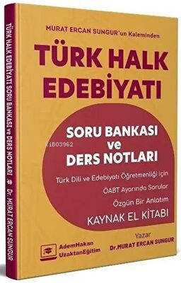 ÖABT Türk Dili ve Edebiyatı Türk Halk Edebiyatı Soru Bankası ve Ders Notları