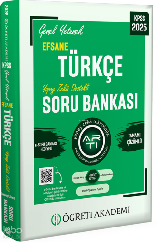 Öğreti Akademi 2025 KPSS Türkçe Genel Yetenek Efsane Tamamı Çözümlü So