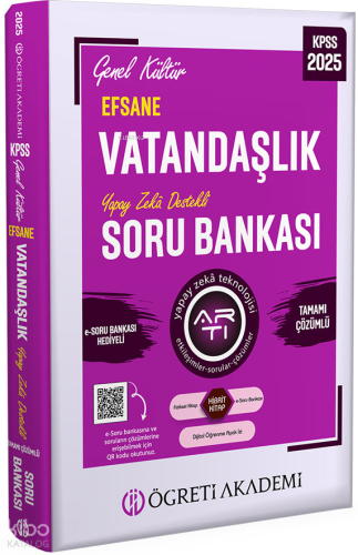 Öğreti Akademi 2025 KPSS Vatandaşlık Genel Kültür Efsane Tamamı Çözüml