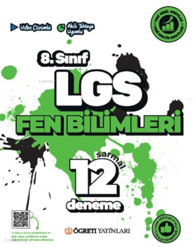 Öğreti Akademi 8. Sınıf LGS Fen Bilimleri Sarmal 12 Deneme