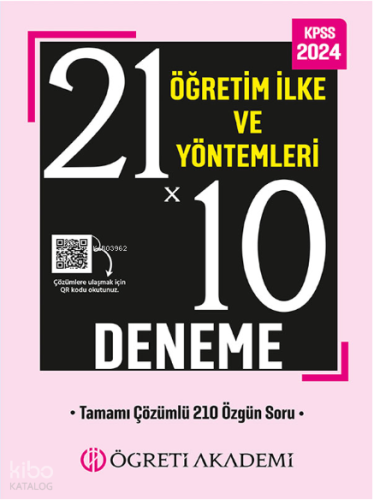 ÖĞRETİ AKADEMİ KPSS Eğitim Bilimleri 21x10 Öğretim İlke ve Yöntemleri Deneme