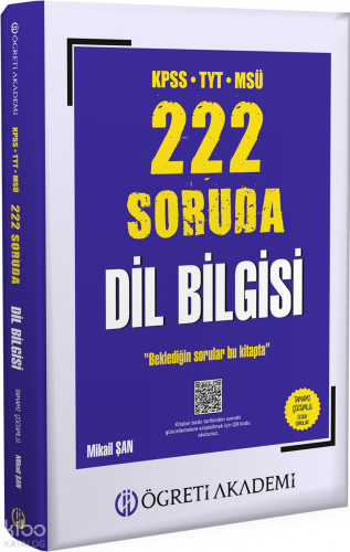 Öğreti Akademi KPSS TYT MSÜ 222 Soruda Dil Bilgisinin Şifresi Tamamı Ç
