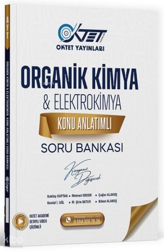 Oktet Yayınları AYT Organik Kimya, Elektrokimya Konu Anlatımlı Soru Bankası Çözümlü