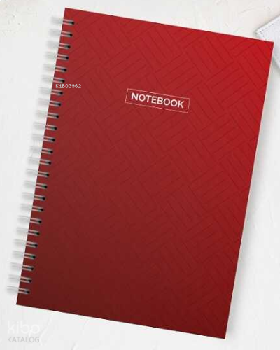 Okul Defteri 70 Yaprak A4 Spiralli Kareli Kırmızı Bristol