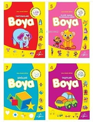Okul Öncesi Boyamalı Alıştırma / 10 Kitap
