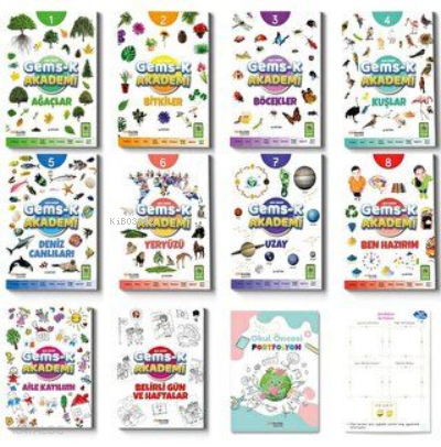 Okul Öncesi GEMS-K Akademi Eğitim Seti 12 Parça