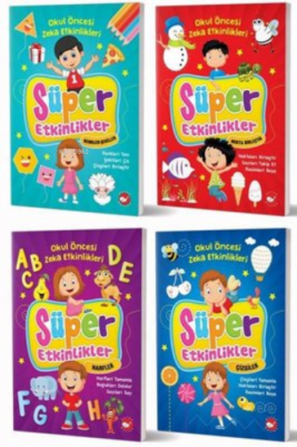 Okul Öncesi Zeka Geliştiren Etkinlik Kitapları Seti (4 Kitap Takım)