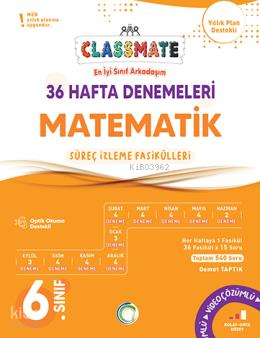 Okyanus Yayınları 6. Sınıf Classmate 36 Hafta Denemeleri Matematik