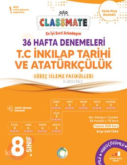 Okyanus Yayınları 8. Sınıf Classmate 36 Hafta Denemeleri - T. C. İnkılap Tarihi Ve Atatürkçülük