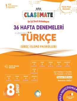 Okyanus Yayınları 8. Sınıf Classmate 36 Hafta Denemeleri Türkçe