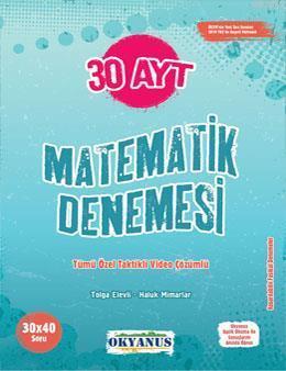 Okyanus Yayınları AYT 30 Matematik Denemesi Okyanus Y