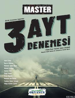 Okyanus Yayınları AYT Master 3 Deneme Okyanus Y