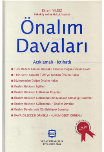 Önalım Davaları Açıklamalı – İçtihatlı