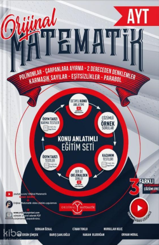 Orijinal Yayınları AYT Polinom Çarpanlara Ayırma 2. Dereceden Denkleml