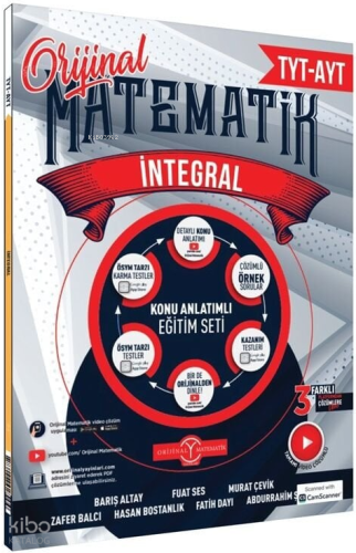 Orijinal Yayınları YKS AYT Matematik İntegral Konu Anlatımlı Eğitim Se
