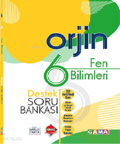 Orjin 6 Fen Bilimleri Destek Soru Bankası + 20 Deneme (2 Kitap)