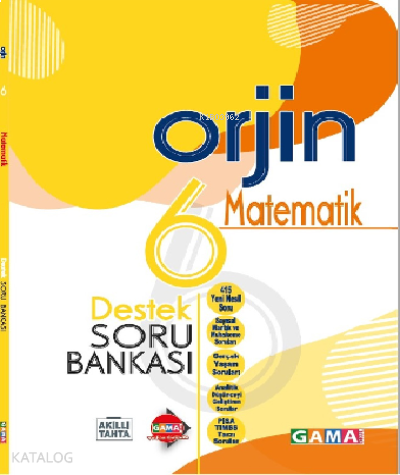 Orjin 6 Matematik Destek Soru Bankası + 20 Deneme (2 Kitap)