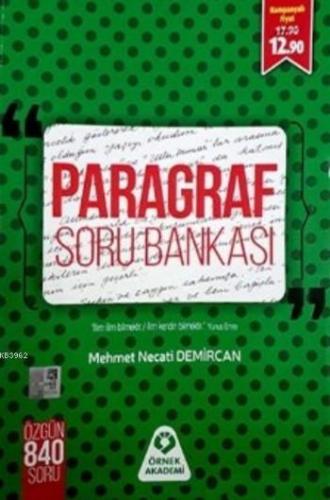 Örnek Akademi Yayınları Paragraf Soru Bankası Örnek Akademi