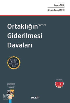 Ortaklığın Giderilmesi Davaları (Ciltli)