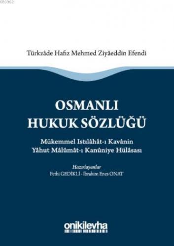 Osmanlı Hukuk Sözlüğü