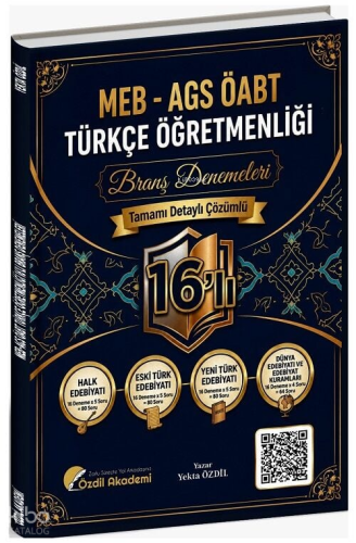 Özdil Akademi ÖABT MEB-AGS Türkçe Öğretmenliği 16'lı Branş Deneme Çözü