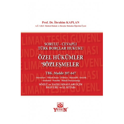 Özel Hükümler Sözleşmeler