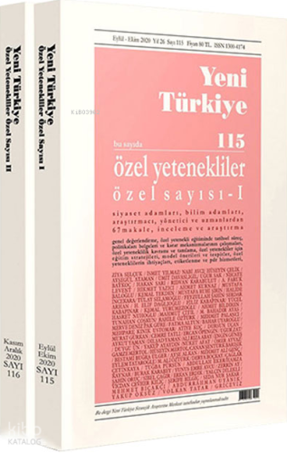 Özel Yetenekliler Özel Sayısı Sayı 115-116