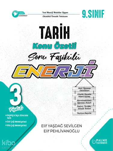Palme 9. Sınıf Enerji Tarih Soru Fasikülleri (3 Fasikül)