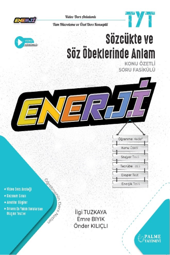 Palme Tyt Enerji Sözcükte Ve Söz Öbeklerinde Anlam Konu Özetli Soru Fasikülü